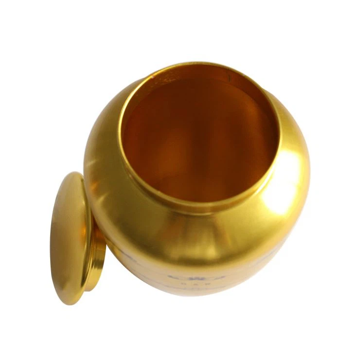 Classic Brass Colour Pet Funeral Urn